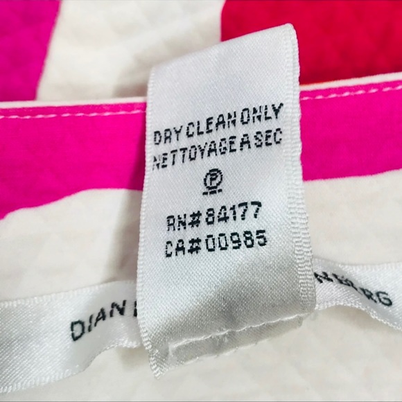 Diane von Furstenberg Bright Striped Halter Sheath Dress Cocktail Party Pink - Picture 5 of 9